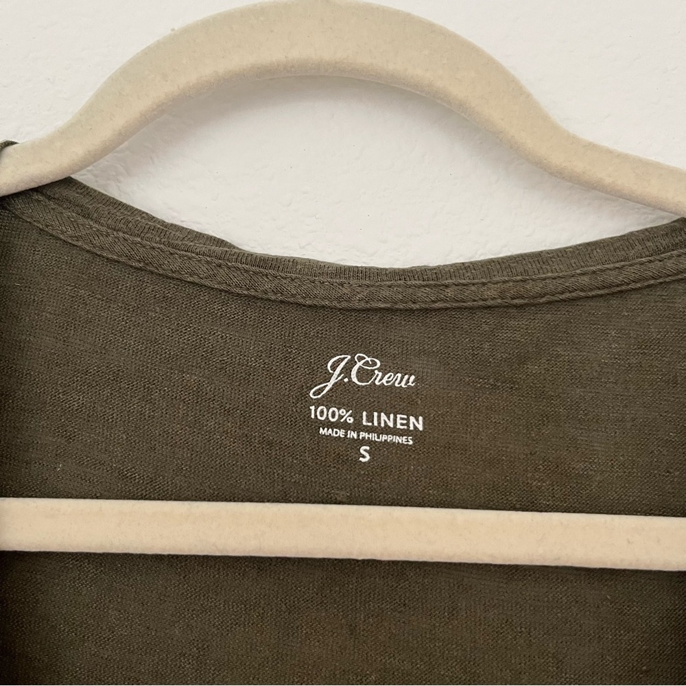 Jcrew linen v-neck tee - Picture 5 of 6